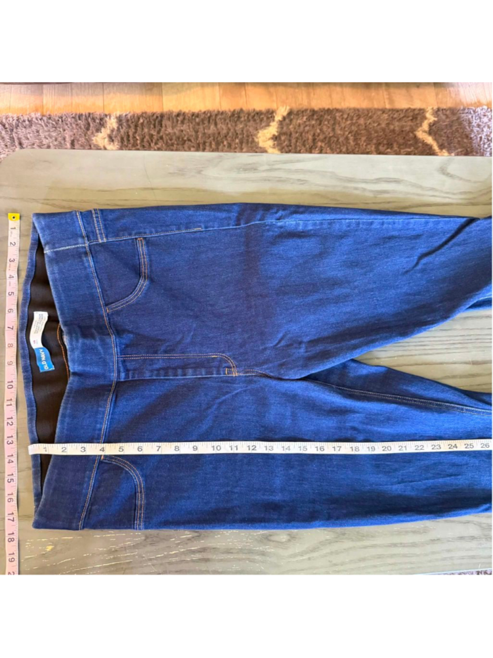 Old Navy Women's Dark Wash Pull-On Skinny Jeans - Picture 6 of 8